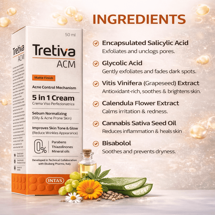 Tretiva ACM 5 - in - 1 Cream (50 ml) - Cosmosentials