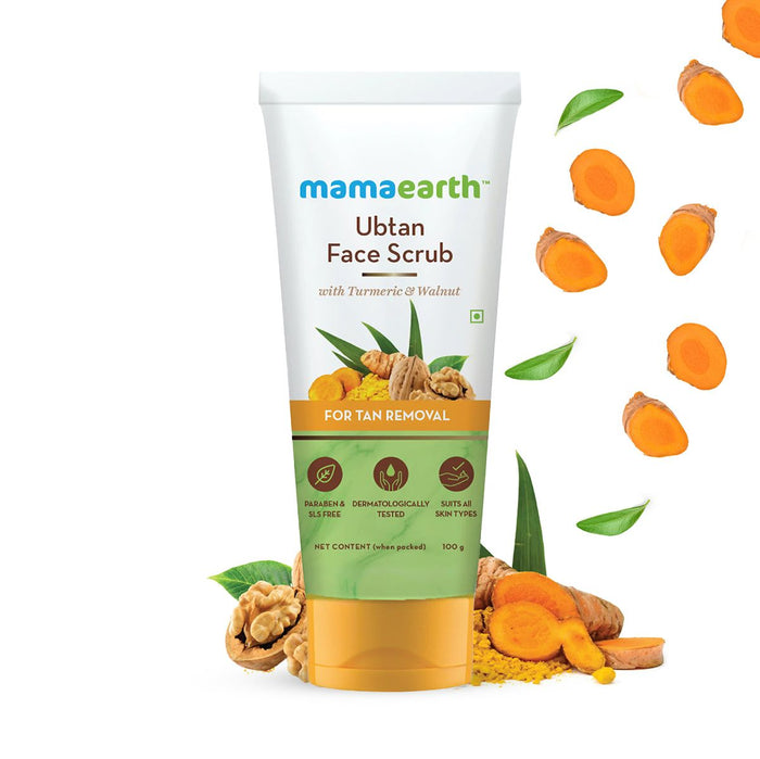 mamaearth tan removal scrub for face