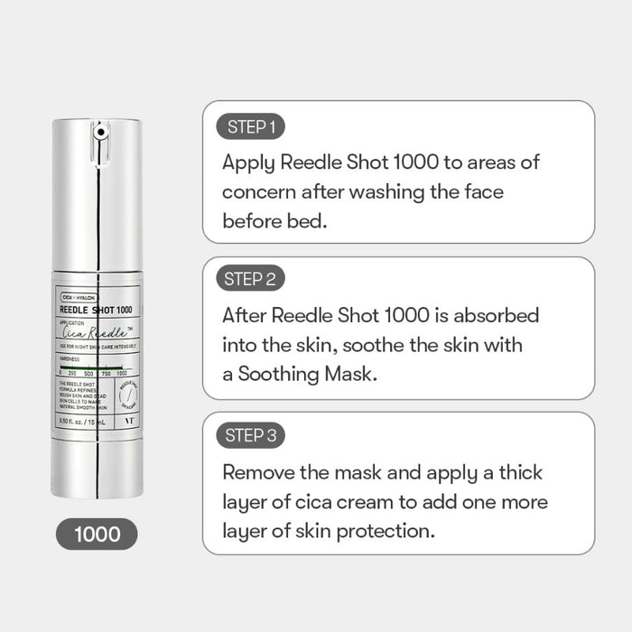 VT Cosmetic CICA Reedle Shot 1000 Essence 15ml / 0.5 fl. oz.