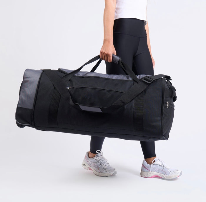 Wheelie Roller Holdall Bag - Black 🇨🇳