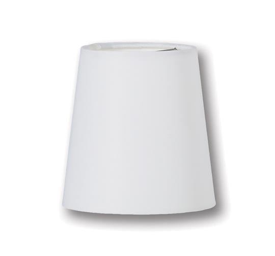White Micofiber Chiffon Mini Empire Hardback Shade