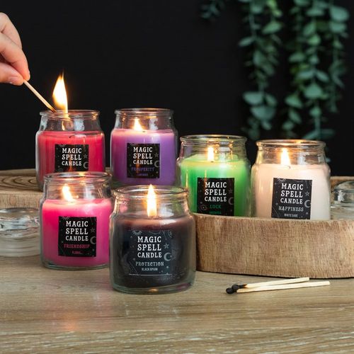 White Sage 'Happiness' Spell Candle Jar 🇬🇧