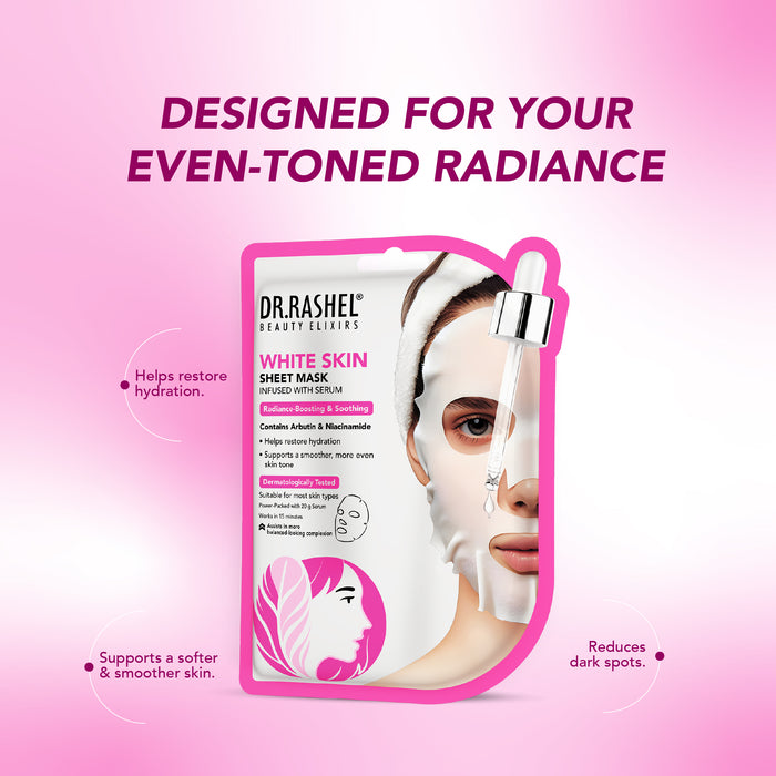 White Skin Sheet Mask with Serum