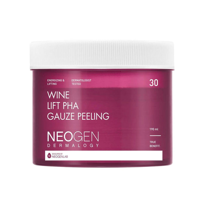 Neogen Wine Lift PHA Gauze Peeling Pads Nudie Glow Australia