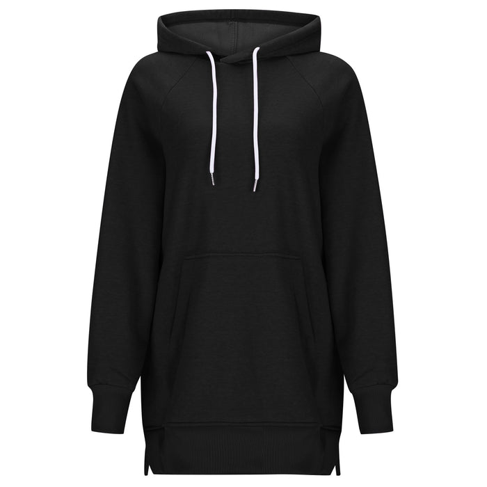 Women's Solid Color Hooded Split Shoulder Sleeve Sweater 🇨🇳