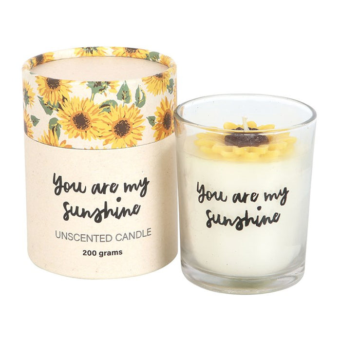 You Are My Sunshine Candle with 3D Sunflower 🇬🇧