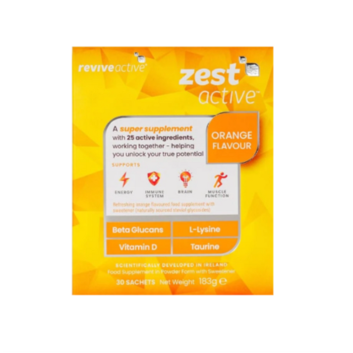 Zest Active Orange (30 Sachets) Revive Active