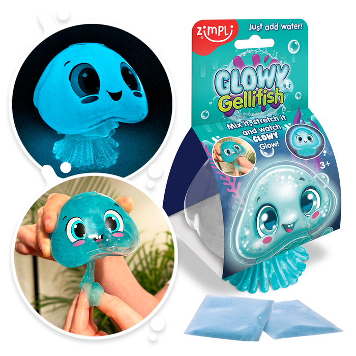 Zimpli Kids: Glowy Gellifish With Glow In The Dark Sensory Slime